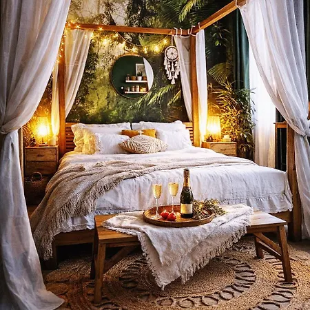 Apartamento L'evasion Romantique En Amazonie, Spa, écran Cinéma, Day Use, Lit Baldaquin *