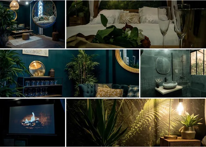 Appartement L'evasion Romantique En Amazonie, Spa, écran Cinéma, Day Use, Lit Baldaquin Évreux