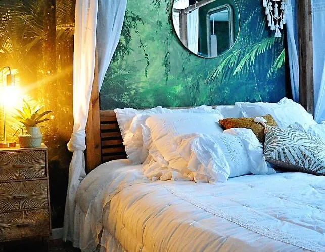 L'evasion Romantique En Amazonie, Spa, écran Cinéma, Day Use, Lit Baldaquin *